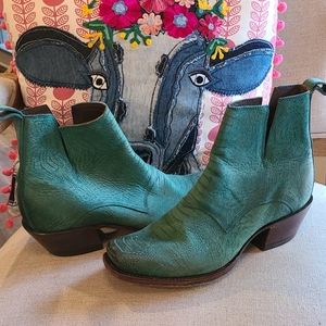 Nocona Turquoise Booties 8